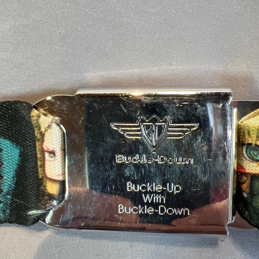 Buckle-Down Buckle-Up with Buckle-Down Attack on Titan Belt Unisex Multicolor